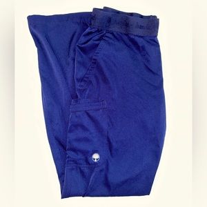 Navy Blue Healing Hands Size Medium Scrub Bottoms
